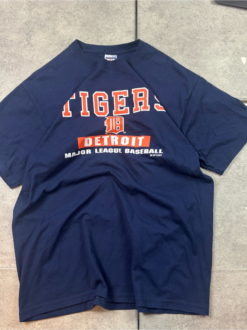 Vintage detroit tigers jerzees mlb Spellout tshirt